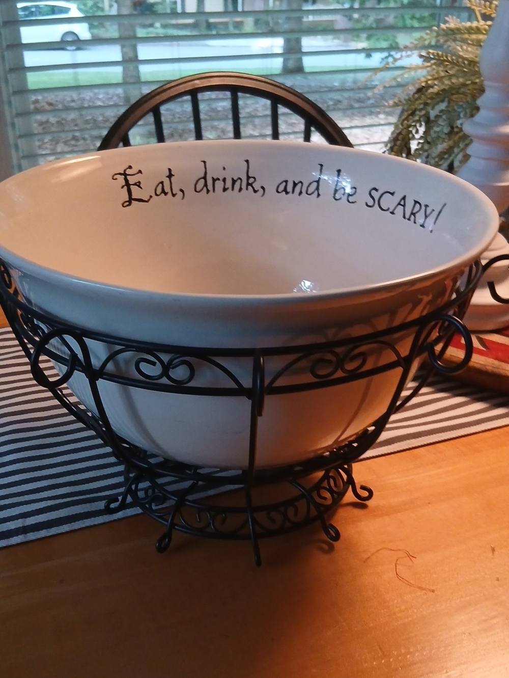 Hallmark Eat, Drink and be Scary Gothic Bowl...very Large!